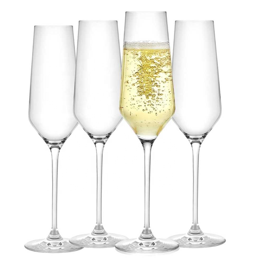 Crystal Clear Champagne Glasses