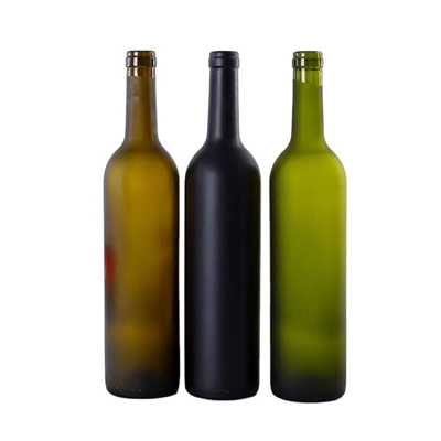 Premium Red Glass Wine Bottle